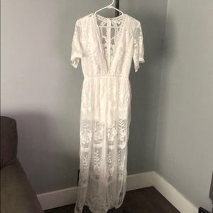 Lace Maxi Romper
